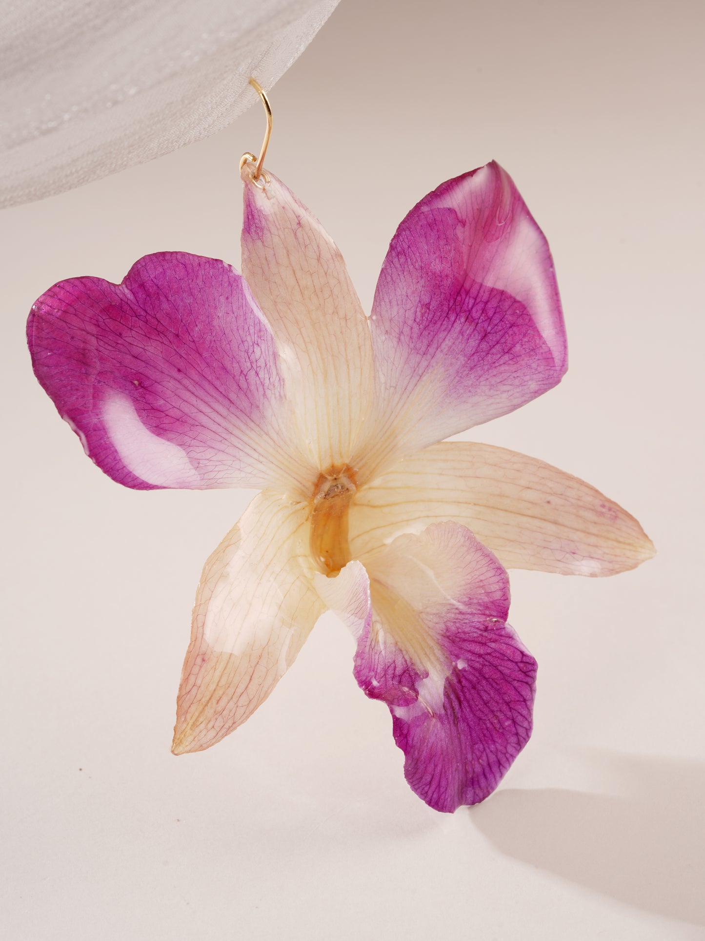 Petal Kiss: Real Orchid Earrings